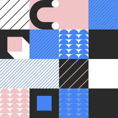 Soyut Vektör Deseni Tasarım Elementleri