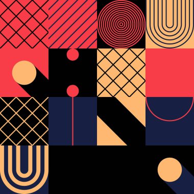 Soyut Vektör Deseni Tasarım Elementleri