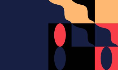 Grafik tasarımı için evrensel şekiller ayarlandı