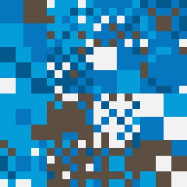 Soyut Vektör Mozaik Deseni Tasarımı