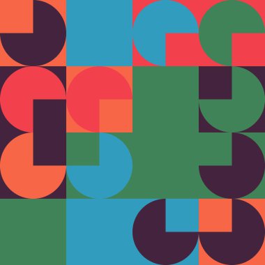 Asgari Vektör Geometrik Desen Tasarımı