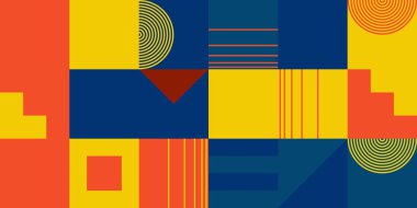 Olağandışı Vektör Soyut Geometrik Sanatı