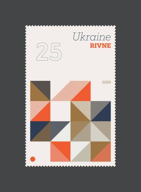 Posta Damgası Vektör Model Tasarımı