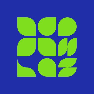 Kare Soyut Vektör Deseni Tasarımı