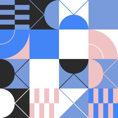 Geometrik Soyut Vektör Elementleri Tasarımı