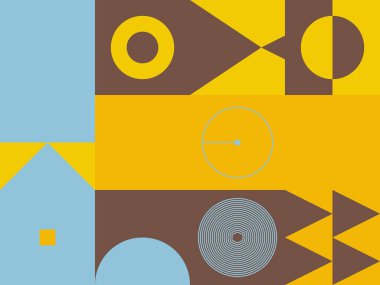 Asgari Vektör Geometrik Desen Tasarımı