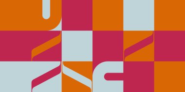 Yatay Soyut Vektör Deseni Tasarımı