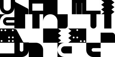 Yatay Soyut Vektör Deseni Tasarımı