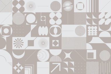 İnce Renkli Vektör Deseni Tasarımı