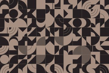 Tek Renkli Soyut Vektör Deseni Tasarımı