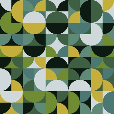 Yüzyıl ortası Soyut Vektör Deseni Tasarımı