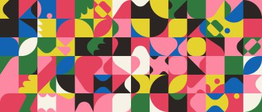 Neo Modernizm Sanat Şablonu Tasarımı