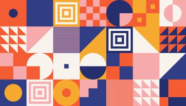 Neo Modernizm Sanat Şablonu Tasarımı