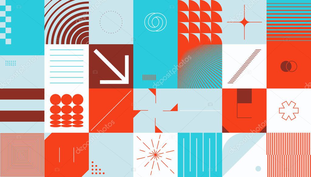 Techno Abstract Vector Pattern Design