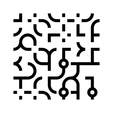 Black And White Abstract Vector Pattern Design