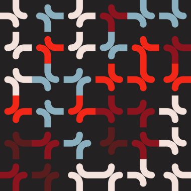 Sıcak Renkli Dairesel Desen Tasarımı