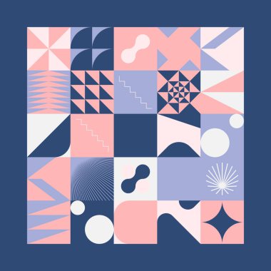 Vahşilik sanatı basit geometrik şekiller ve şekillerle yapılan soyut vektör kalıplarına ilham vermiştir. Kalın form grafik tasarımı, web sanatı, davetiye kartları, posterler, baskılar, tekstil, arka planlar için kullanışlı.