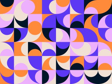 Geometrik soyut vektör basit elementler güzel bir renk paletiyle yapıldı. Geometrik şablon arkaplanı, web tasarımı, iş kartı, davetiye, poster, moda baskısı için kullanıma hazır.