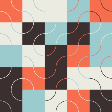 Basit geometrik doğrusal grafiklerle yapılan minimalist soyut vektör deseni tasarımı. Arkaplan ve dokular için harika, web tasarımı, poster sanatı, markalaşma unsurları, tekstil ve kumaş baskıları.