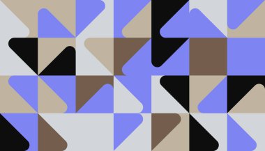 Minimal Geometric Pattern design. Vector Modern universal Abstract background in blue palette