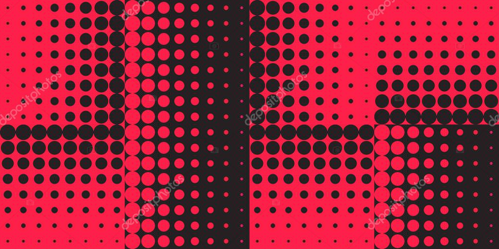 Abstract geometric vector pattern with transition effect. Geometrical composition, useful for web design, business card, invitation, poster, textile print, background.