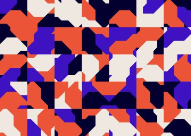 Soyut dekonstrüksiyon şekilleriyle dijital kolaj vektör çizimleri ve çeşitli arkaplanlar, poster sanatı, tekstil tasarımı, dekoratif baskılar, davetiye mektupları vs. için harika grafikler..