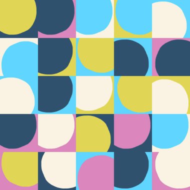 Soyut dekonstrüksiyon şekilleriyle dijital kolaj vektör çizimleri ve çeşitli arkaplanlar, poster sanatı, tekstil tasarımı, dekoratif baskılar, davetiye mektupları vs. için harika grafikler..