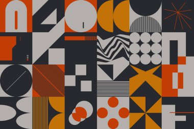 Vahşilik sanatı basit geometrik şekiller ve şekillerle yapılan soyut vektör kalıplarına ilham vermiştir. Kalın form grafik tasarımı, web sanatı, davetiye kartları, posterler, baskılar, tekstil, arka planlar için kullanışlı.