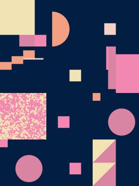 Soyut vektör geometrik şekilleri ve organik doğal dokuları olan modaya uygun çizimler. Basit form cesur grafik tasarımı, web sanatı, davetiye kartları, posterler, baskılar, tekstil, arka plan için kullanışlı