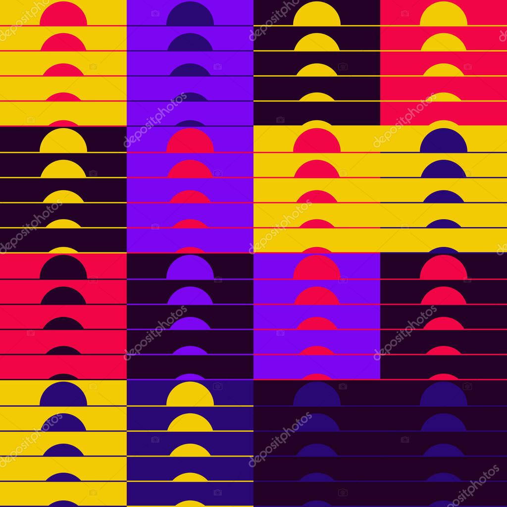 Abstract geometric vector pattern with transition effect. Geometrical composition, useful for web design, business card, invitation, poster, textile print, background.