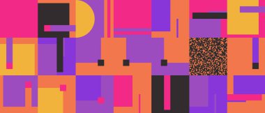 Soyut vektör geometrik şekilleri ve organik doğal dokuları olan modaya uygun çizimler. Basit form cesur grafik tasarımı, web sanatı, davetiye kartları, posterler, baskılar, tekstil, arka plan için kullanışlı