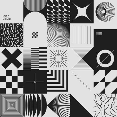 Vahşilik sanatı basit geometrik şekiller ve şekillerle yapılan soyut vektör kalıplarına ilham vermiştir. Kalın form grafik tasarımı, web sanatı, davetiye kartları, posterler, baskılar, tekstil, arka planlar için kullanışlı.