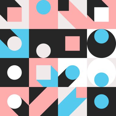 Bauhaus kompozisyon çizimleri, vektör soyut elementleri, çizgiler ve kalın geometrik şekiller, web sitesi arka planı için kullanışlı, poster tasarımı, dergi ön sayfası, afişler, baskılar, kapaklar.