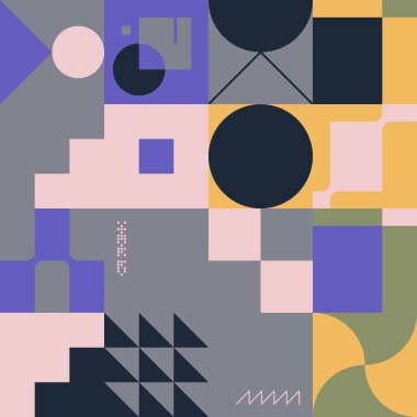 Geometrik soyut vektör basit elementler güzel bir renk paletiyle yapıldı. Geometrik şablon arkaplanı, web tasarımı, iş kartı, davetiye, poster, moda baskısı için kullanıma hazır.