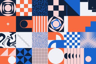Vahşilik sanatı basit geometrik şekiller ve şekillerle yapılan soyut vektör kalıplarına ilham vermiştir. Kalın form grafik tasarımı, web sanatı, davetiye kartları, posterler, baskılar, tekstil, arka planlar için kullanışlı.