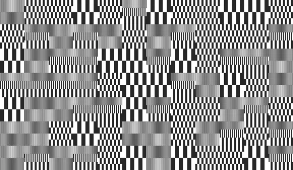 Patrón Vector Abstracto Geométrico Simple Con Formas Blanco Negro Composición — Vector de stock