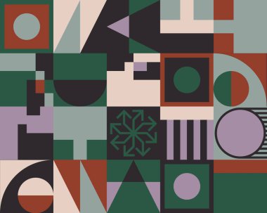 Vahşilik sanatı basit geometrik şekiller ve şekillerle yapılan soyut vektör kalıplarına ilham vermiştir. Kalın form grafik tasarımı, web sanatı, davetiye kartları, posterler, baskılar, tekstil, arka planlar için kullanışlı.