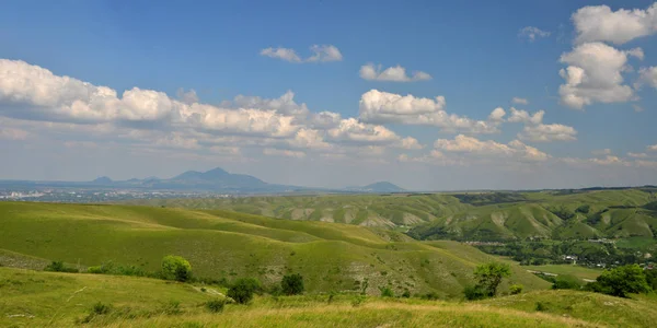 Красиві Поля Схилах Гір Влітку — стокове фото