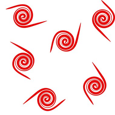 Beyaz arkaplanda dairelerden oluşan parlak renkli çizgilerin deseni