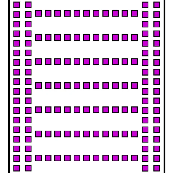 a pattern of straight, dotted lines intersects and makes interesting squares on a white background
