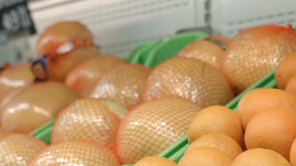 Mano sosteniendo una naranja — Vídeo de stock