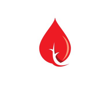 Doğal yaprak gibi kan damlası