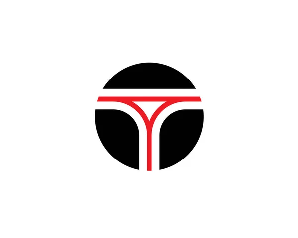 Letra Seção Logotipo Estrada — Vetor de Stock