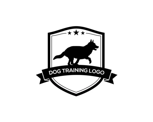 Köpek Eğitim Merkezi Logosu — Stok Vektör