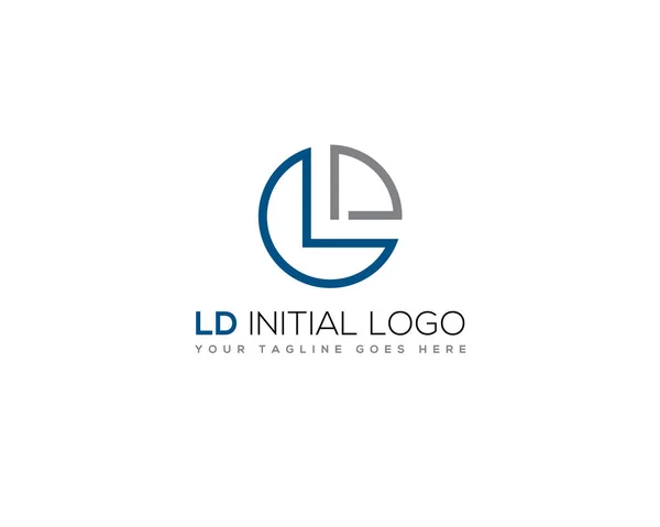 Pismo Wstępne Logo Przedsiębiorstwa — Wektor stockowy