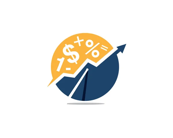 Agente Marketing Plana Gráfico Apresentação Ícone Aplicativos Logotipo — Vetor de Stock