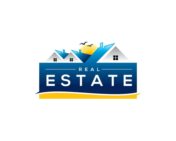 Winter Real Estate Logo — 스톡 벡터