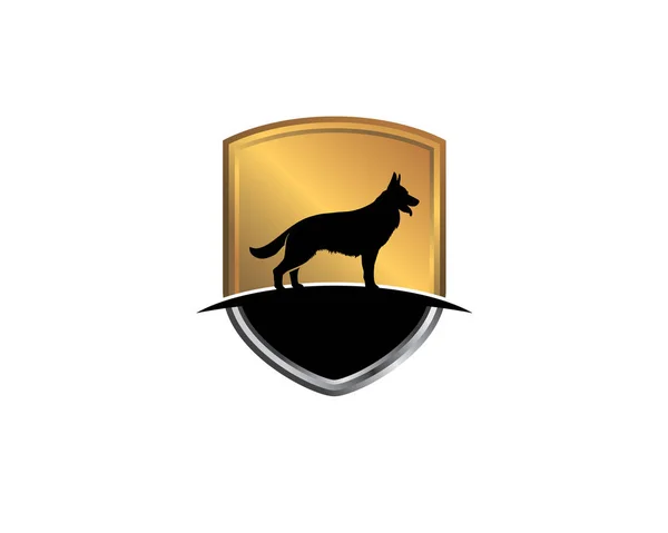 Hund Sicherheit Logo — Stockvektor