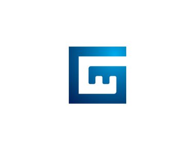 kare şekilli anagram harf logosu G E M W ve anahtar nokta