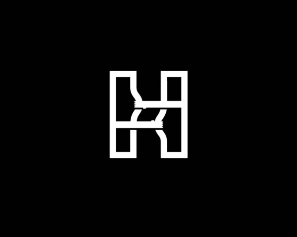 Monogramma Anagramma Logo Lettermark Della Lettera Rappresentano Mani Che Spingono — Vettoriale Stock